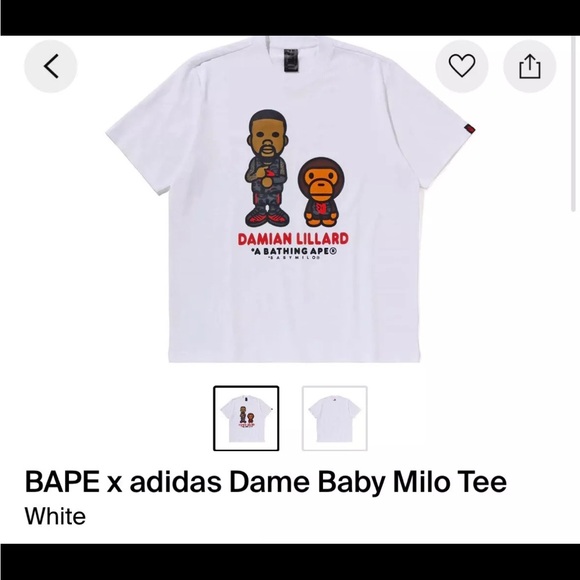 Bape X Adidas Dame baby Milo - Picture 1 of 5